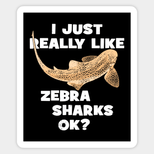 I just really like zebra sharks ok? Sticker